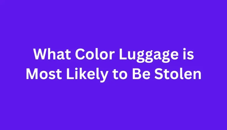 What Color Luggage is Most Likely to Be Stolen